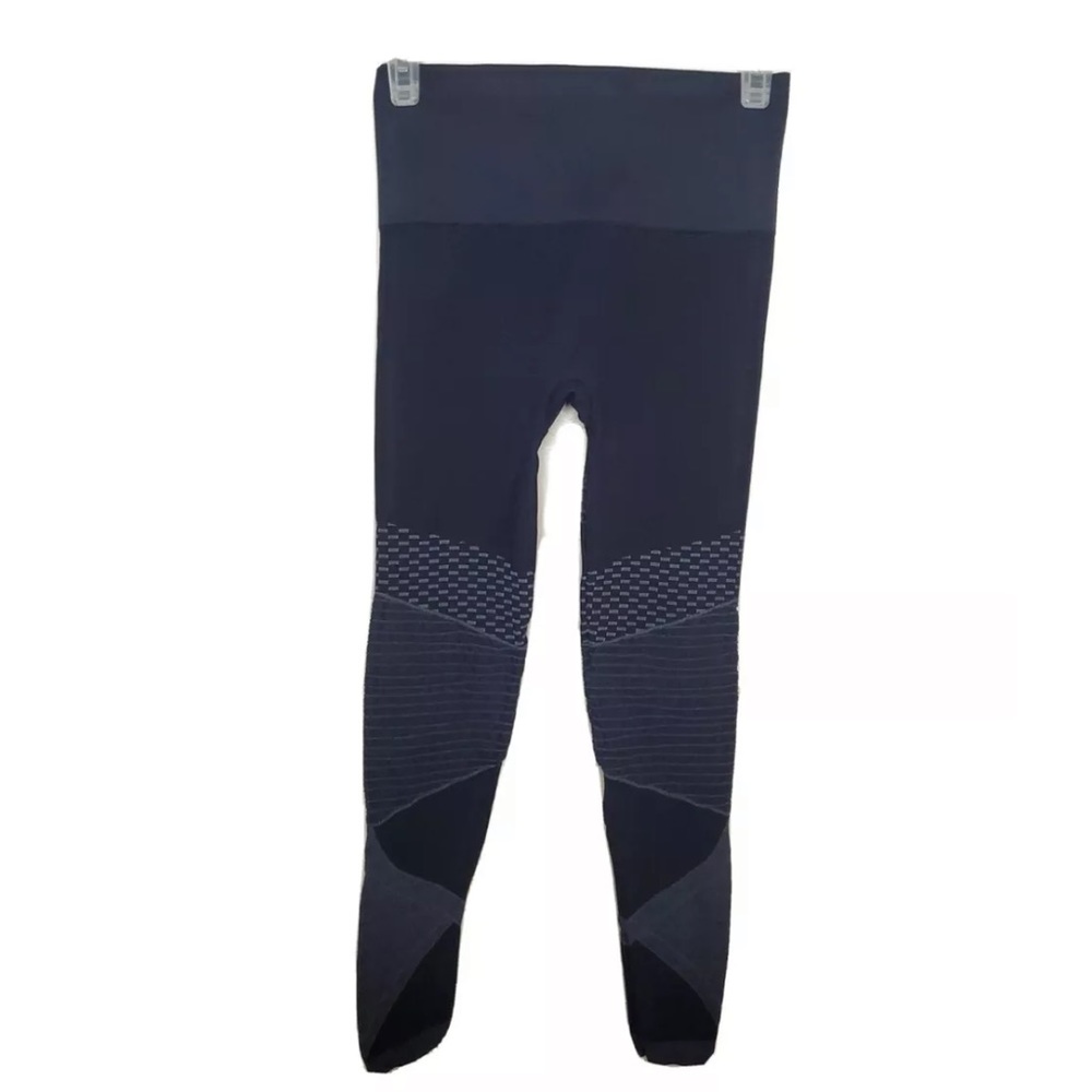 Spanx Look At Me Now Seamless Moto Leggings Blue Small